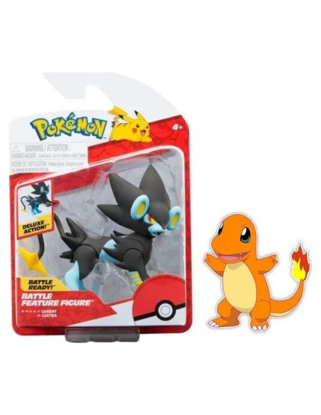 Figura de Batalla Pokémon Jazwares Luxray con Sticker Figura de Batalla Pokémon Jazwares Luxray con Sticker