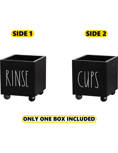 Dispensador de Tazas de Papel CHONIC Negro 3.7x4.5cm Farmhouse