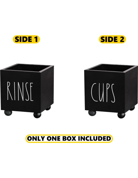 Dispensador de Tazas de Papel CHONIC Negro 3.7x4.5cm Farmhouse