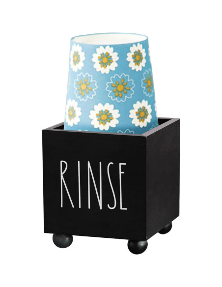 Dispensador de Tazas de Papel CHONIC Negro 3.7x4.5cm Farmhouse