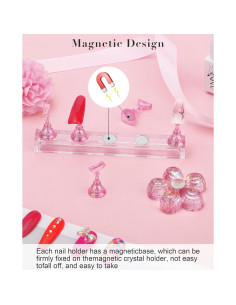 Soporte de Uñas Difenni con Masilla Adhesiva Reutilizable 2