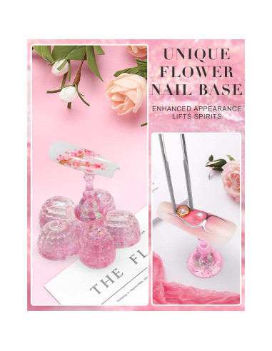 Soporte de Uñas Difenni con Masilla Adhesiva Reutilizable