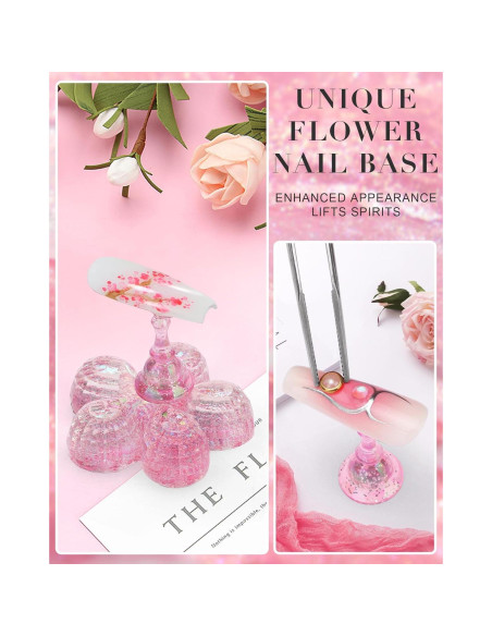 Soporte de Uñas Difenni con Masilla Adhesiva Reutilizable