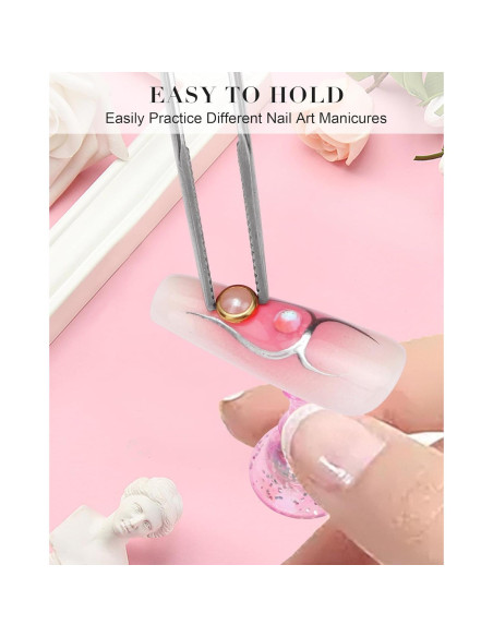 Soporte de Uñas Difenni con Masilla Adhesiva Reutilizable