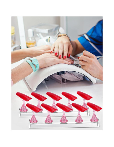 Soporte de Uñas Difenni con Masilla Adhesiva Reutilizable