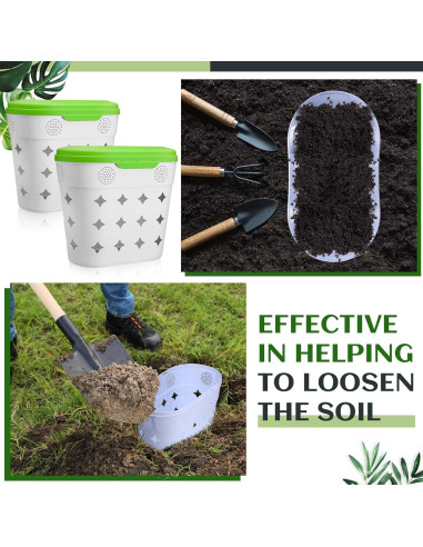 Compostador de Gusanos Wiwiqing 8 Galones Verde - 2 Paquetes