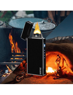 Encendedor Eléctrico SKRFIRE Recargable USB a Prueba de Viento 2