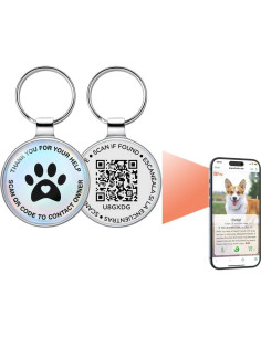 Etiqueta de perro personalizada MYDEERYOO con código QR 2