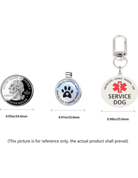 Etiqueta de perro personalizada MYDEERYOO con código QR