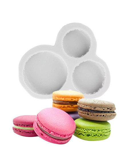 Molde de Silicona para Macaron 3D MINFEIDMS 8.1x7.3 cm