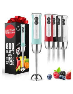 Batidora de Inmersión Zulay Kitchen 800W Turbo Aqua