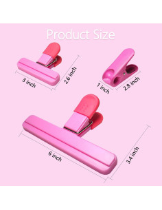 11 Clips de Bolsa de Comida Aranray - 3 Grandes, 6 Pequeños, 2 Redondos 2