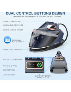 Estación de Vapor Sundu Pro 1800W Suela Cerámica 1.5L 2