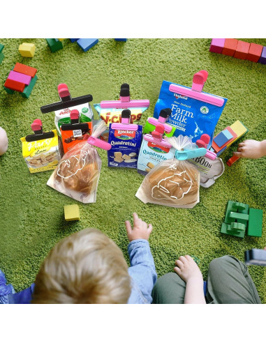 11 Clips de Bolsa de Comida Aranray - 3 Grandes, 6 Pequeños, 2 Redondos