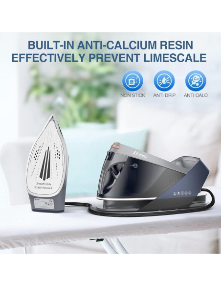 Estación de Vapor Sundu Pro 1800W Suela Cerámica 1.5L