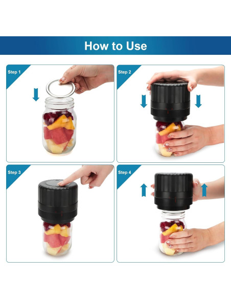 Sellador al vacío eléctrico Dicorain VP06 para frascos de mason
