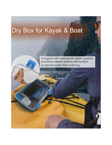 Caja Secadora Impermeable Wxvhji Azul 23.9x16.5x5.1 cm