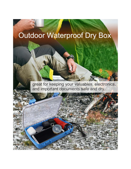 Caja Secadora Impermeable Wxvhji Azul 23.9x16.5x5.1 cm