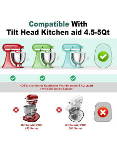 Deslizador de Mezclador de Bambú GuanQiao para KitchenAid 4.5-5 Qt 2