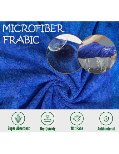 Abrigo Secador para Perros HhiMyOct - Toalla Microfibra Absorbente