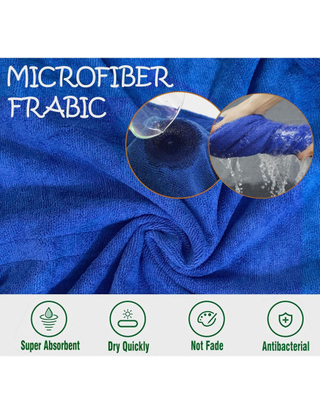 Abrigo Secador para Perros HhiMyOct - Toalla Microfibra Absorbente