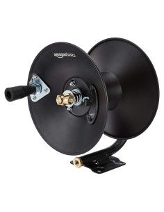 Carrete de Manguera Retráctil Amazon Basics 3/8" x 15m Manual