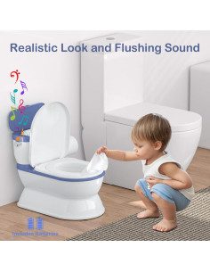 Inodoro de Entrenamiento 2 en 1 para Niños BB1020 - Azul 2