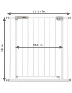 Puerta de Seguridad Hauck Open N Stop 73.66-78.74 cm Blanco 2