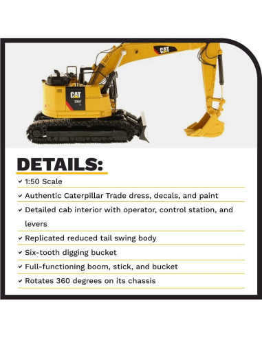 Excavadora Hidráulica Caterpillar 335F L Diecast Masters 1:50