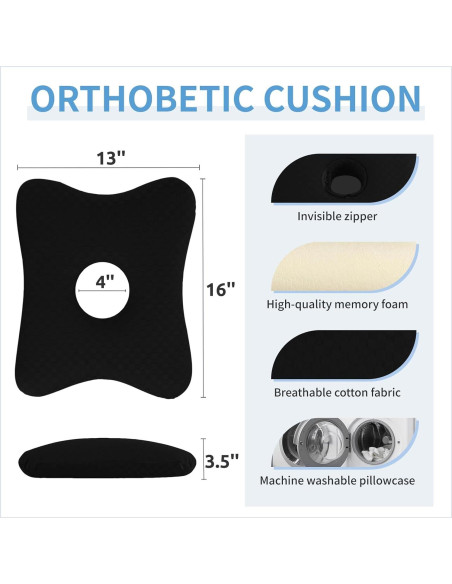 Almohada para Piernas y Rodillas Wuwumiline Espuma Viscoelástica