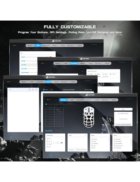 Ratón Gaming Inalámbrico FELICON R3 26K DPI 8KHz Ultraligero