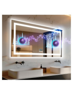 Espejo de Baño LED LUVODI 60x120cm con Altavoz Bluetooth