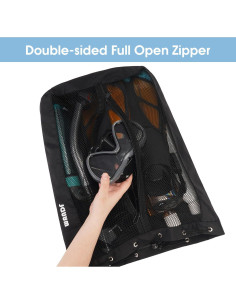 Bolsa de Natación WANDF Mochila de Malla 32x48cm 15L 2