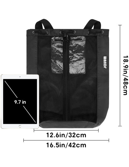 Bolsa de Natación WANDF Mochila de Malla 32x48cm 15L