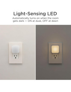 Luz Nocturna LED GLO Dot Enchufable con Sensor 2 Paquete 2