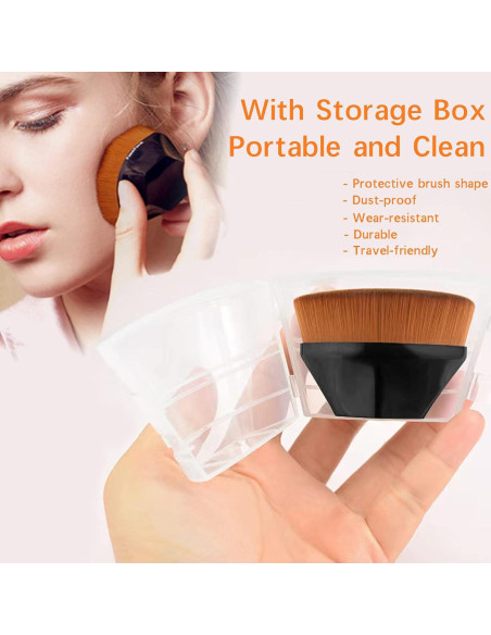 Paquete de 4 Pinceles de Maquillaje XKFLAUHM para Base Paquete de 4 Pinceles de Maquillaje XKFLAUHM para Base