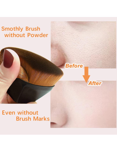 Paquete de 4 Pinceles de Maquillaje XKFLAUHM para Base