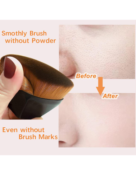 Paquete de 4 Pinceles de Maquillaje XKFLAUHM para Base Paquete de 4 Pinceles de Maquillaje XKFLAUHM para Base