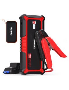 GOOLOO Arrancador de Batería 4000A 12V Rojo para Coche