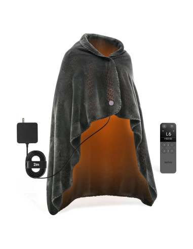 Manta Calentada Eléctrica Jartoo 152x127cm Gris 24V Infrarrojos