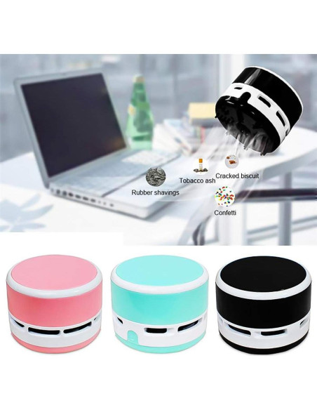 Aspiradora de Escritorio iSuperb Mini Inalámbrica 6x8cm Negro