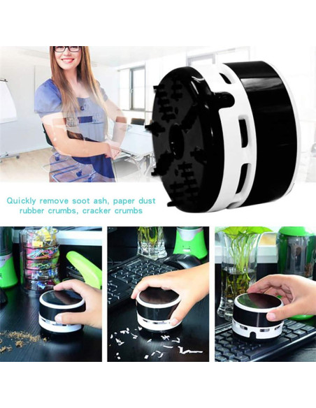 Aspiradora de Escritorio iSuperb Mini Inalámbrica 6x8cm Negro