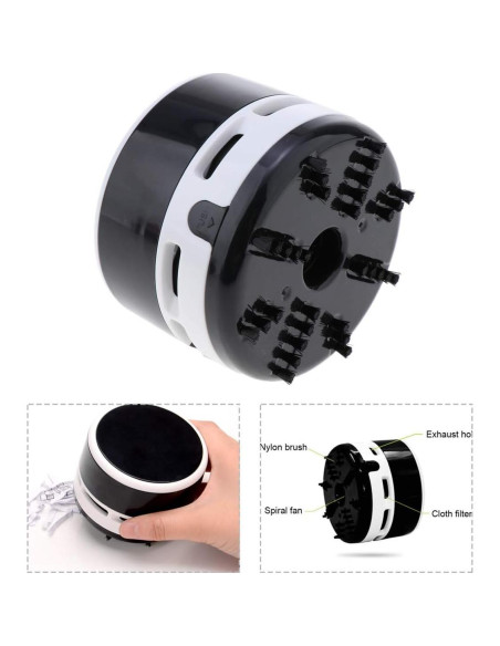 Aspiradora de Escritorio iSuperb Mini Inalámbrica 6x8cm Negro