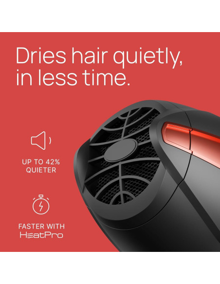 Secador de Pelo Profesional Trezoro 2200W con Difusor Negro