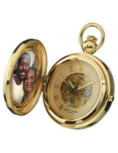 Reloj de bolsillo mecánico Charles Hubert 3848 oro 14k