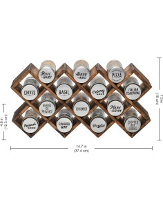 Organizador de Especias Kamenstein 14 Tarros con Recargas Gratis 2