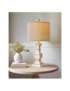 Lámpara de Mesa Vintage PoKat 52 cm Beige Antiguo