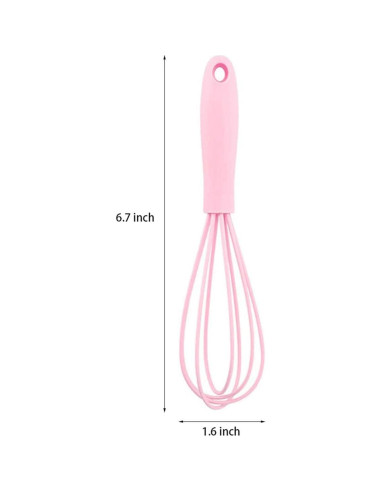 Juego de 5 Batidores de Silicona Multicolor LAPXSNZD 17.2cm
