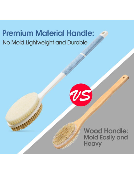 Cepillo de Espalda Antideslizante Backsi 43.4 cm Azul