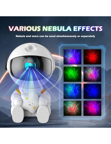 Proyector Galáctico Astronauta LED con Control Remoto 230g